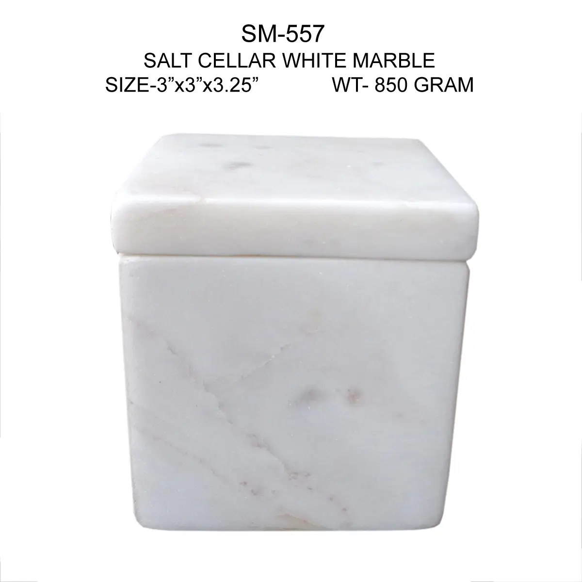 SALT CELLAR (WHITE MARBLE)